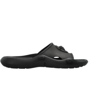 Versace Open-Toe Slip-On Sandals - Black