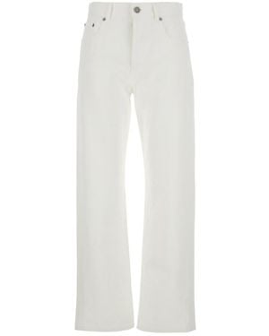 Phoebe Philo Cotton Straight Jeans - White