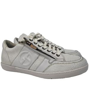 Giorgio Armani Logo Casual Trainers - Grey
