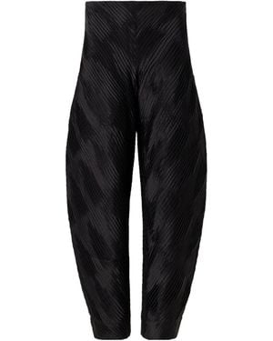 Rohe Plissé Satin Tapered Pants - Black