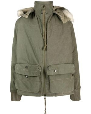 Greg Lauren Army Tent Retro Zip-Up Jacket - Green