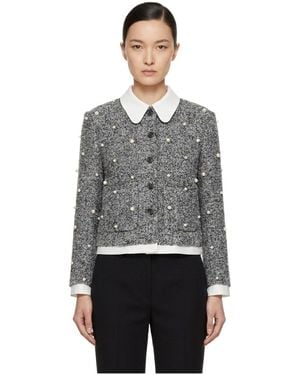 Marissa Chiara Pearl Long-Sleeved Jacket - Grey