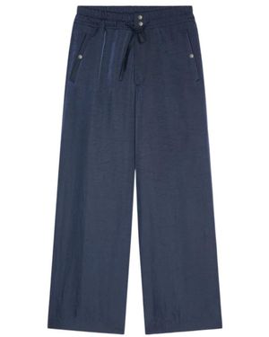 Dries Van Noten Prima Drawstring Trousers - Blue