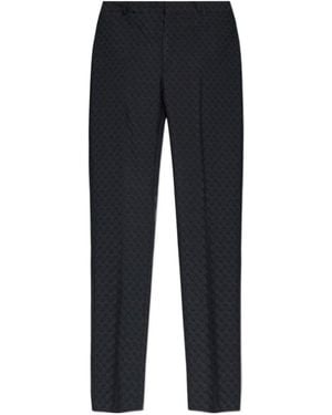McQueen Skull Motif Tailored Trousers - Blue