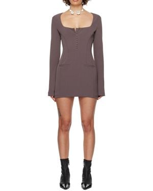 Acne Studios Long-Sleeved Dress - Gray