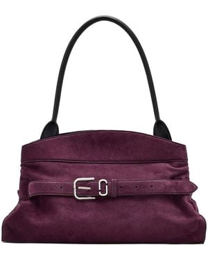 Marc Jacobs Logo Shoulder Bag - Purple