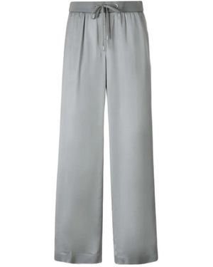 Peserico Satin Casual Pants - Gray