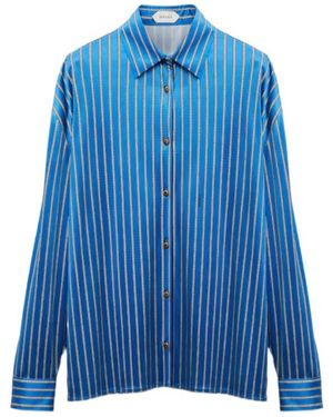 Versace Viscose-Jersey Shirt - Blue