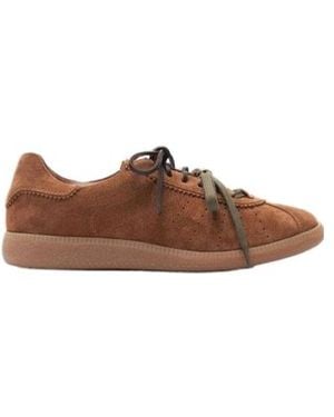 SCAROSSO Mariate Lace-Up Sneakers - Brown