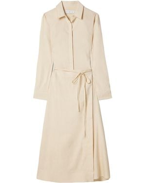 Proenza Schouler Lato Midi Wrap Dress - Natural