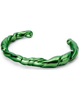 Loewe Thin Nappa Twist Cuff - Green