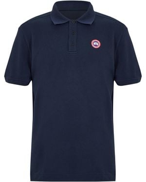Canada Goose Shortsleeve Polo Shirt - Blue