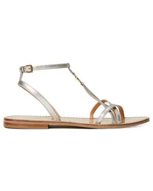 Twinset Strap Flat Sandals - Metallic