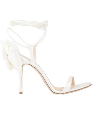 Magda Butrym Double Flower Heel Sandals - White
