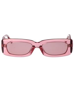 The Attico Linda Farrow X The Square Sunglasses - Pink