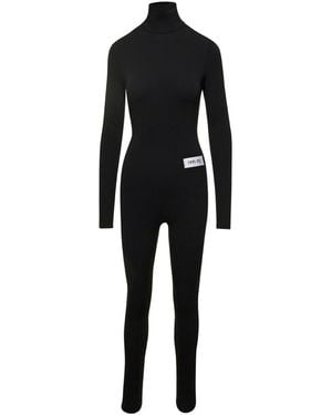 Dolce & Gabbana 1992-Print Detail Jumpsuit - Black