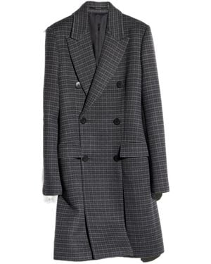 Gucci Checked Coat - Grey