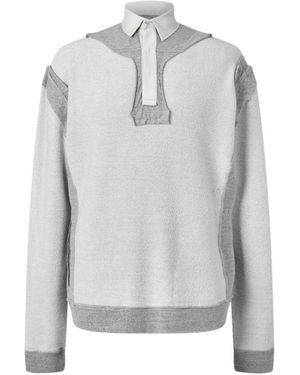 Maison Margiela Lapel Polo Shirt - Gray