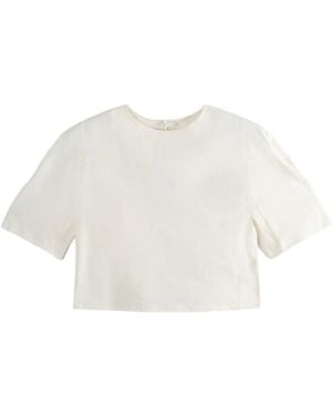 Amomento Padded Jersey Top - White