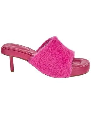 Jacquemus Open-Toed High-Heeled Sandals - Pink