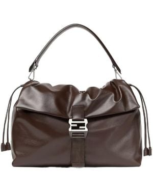 Fendi Dark Leather Bag - Brown