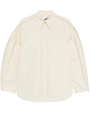 Nanushka Balloon Binding Detail Shirt - Natural