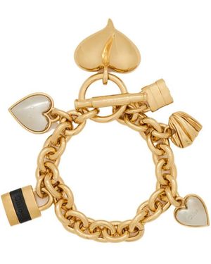 Chloé Two-Color Heart-Shaped Copper Bracelet - Metallic