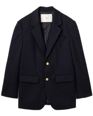 DUNST Single Breasted Long Sleeved Jacket - Blue