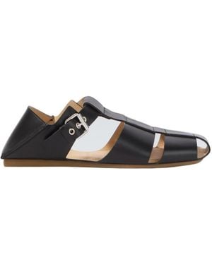 Lemaire Buckle Detail Sandals - Black