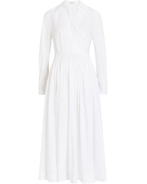 JOSEPH Pleated-Detail Dress - White