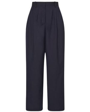 The Row Logo Dress Trousers - Blue