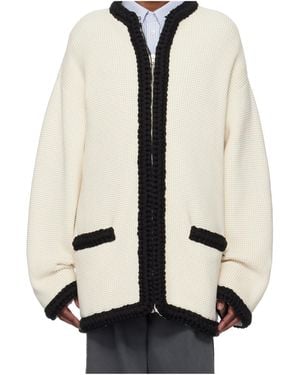Moschino Long-Sleeved Casual Jacket - Natural
