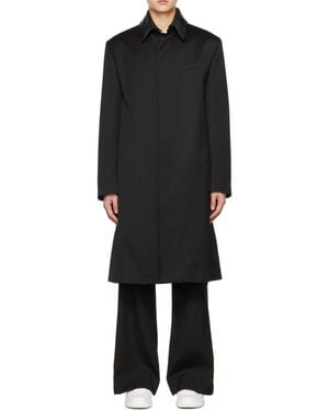 Valentino Button Cotton-Padded Suit - Black