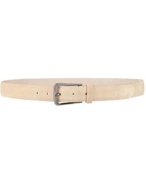 Brunello Cucinelli Minimalist Suede Belt - White
