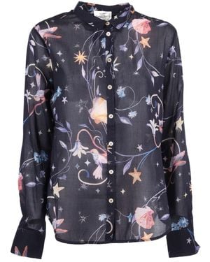 forte_forte Long-Sleeved Shirt - Blue