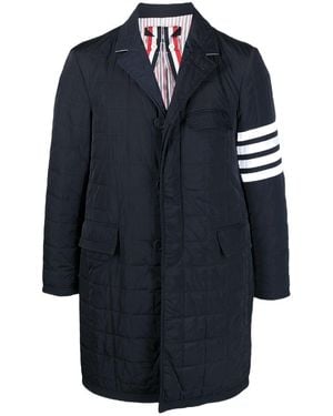 Thom Browne Tb Downfilled Chesterfield 4Bar Ovr Ct B - Blue