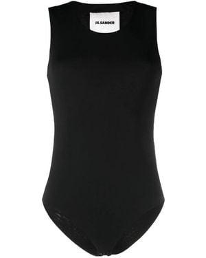 Jil Sander Sleeveless Crewneck Bodysuit - Black