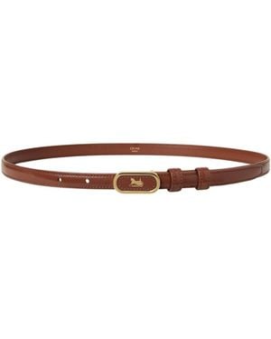 Celine Oval Belt - White