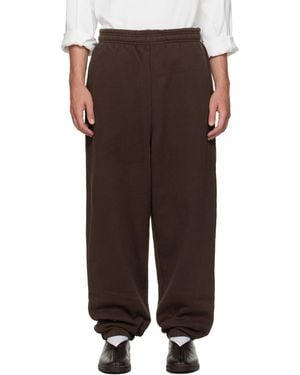 Entire studios Oversized Fleece Sweatpants - Brown