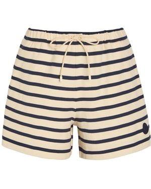 Moncler Striped Drawstring Shorts - Blue