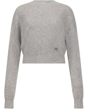 Victoria Beckham Luna Crewneck Jumper - Grey