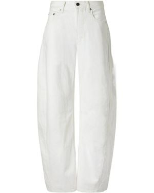 Kallmeyer High-Rise Wide-Leg Jeans - White
