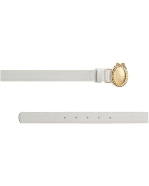 Dior Logo Belt - White