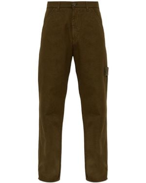 Stone Island Ghost Drop 4 Straight-Leg Trousers - Green