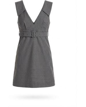 ShuShu/Tong Belted Mini Dress - Gray