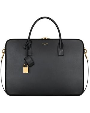 Saint Laurent Sac De Jour Large Slim Bauletto Bag - Black
