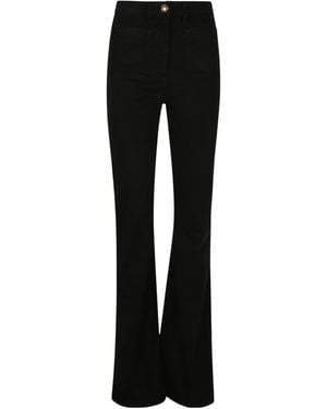 Elisabetta Franchi Bell-Bottom Jeans - Black