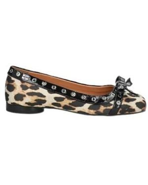 Ganni Ballet Flats - Brown