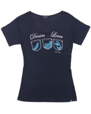 Armani Jeans Printed T-Shirt - Blue
