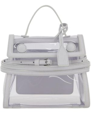 Moschino Tie Me Top Handle Bag - Gray